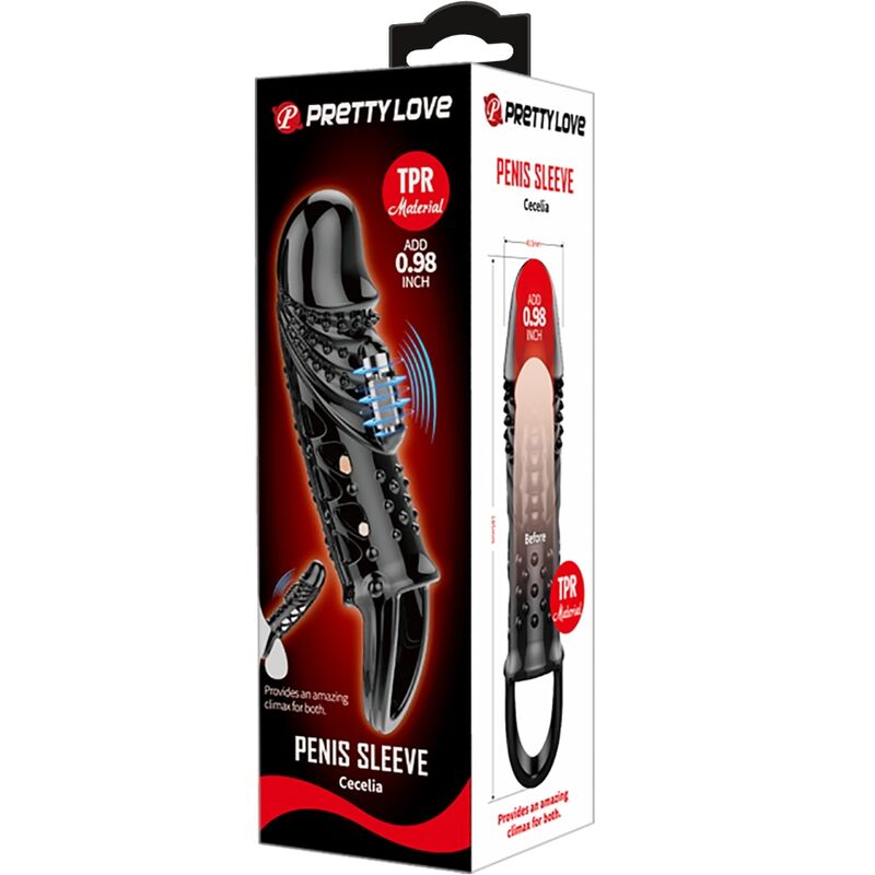 Pretty Love Cecelia Black Penis Sheath | Niks.fi verkkokauppa