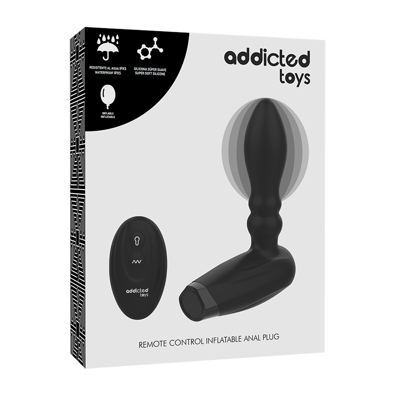 Addicted Toys Inflatable Remote Control Plug 10 Modes Of Vibration | Niks.fi verkkokauppa