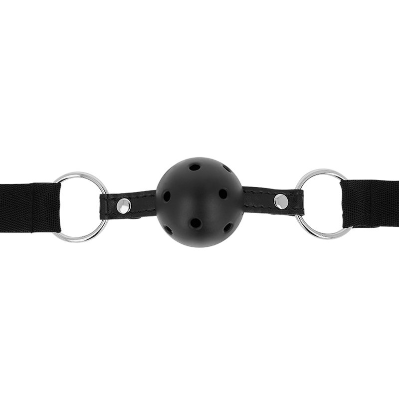 Ohmama Fetish Black Fabric Breathable Ball Gag | Niks.fi verkkokauppa