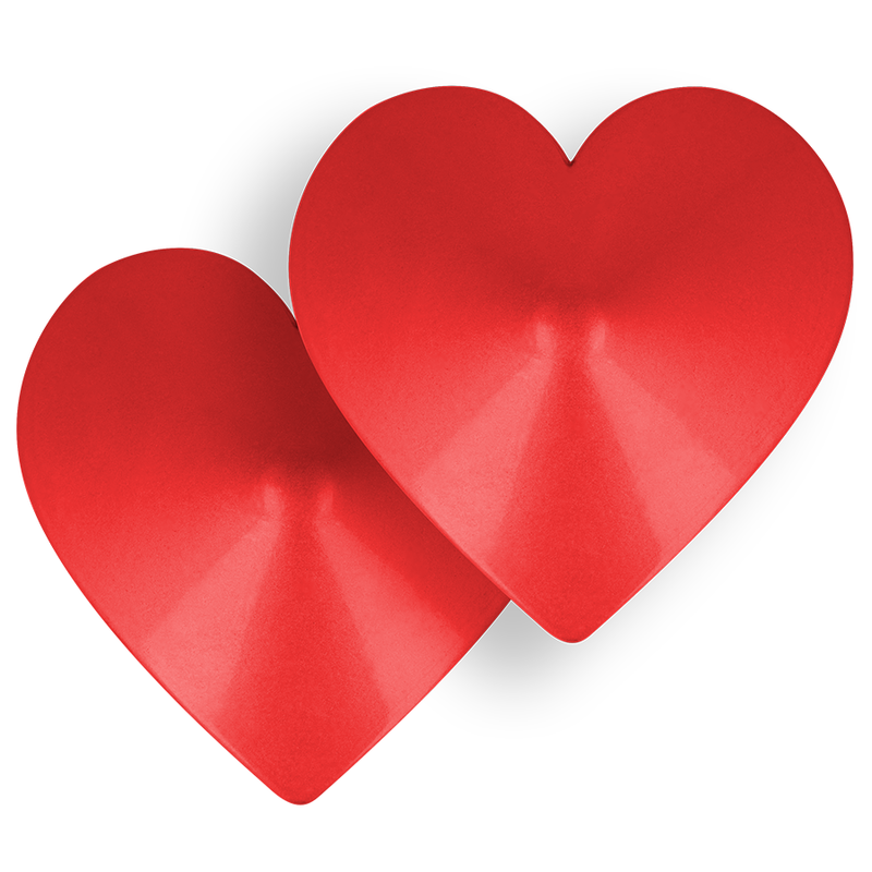 Ohmama Fetish Red Heart Nipple Covers | Niks.fi verkkokauppa