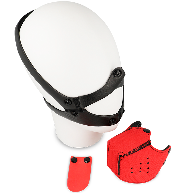 Ohmama Fetish Dog Muzzle Red | Niks.fi verkkokauppa