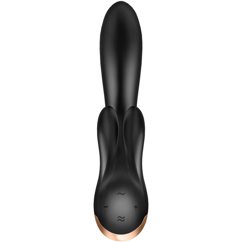 Satisfyer Double Flex Vibrator App Black | Niks.fi verkkokauppa