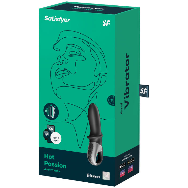 Satisfyer Hot Passion Anal Vibrator App Black | Niks.fi verkkokauppa