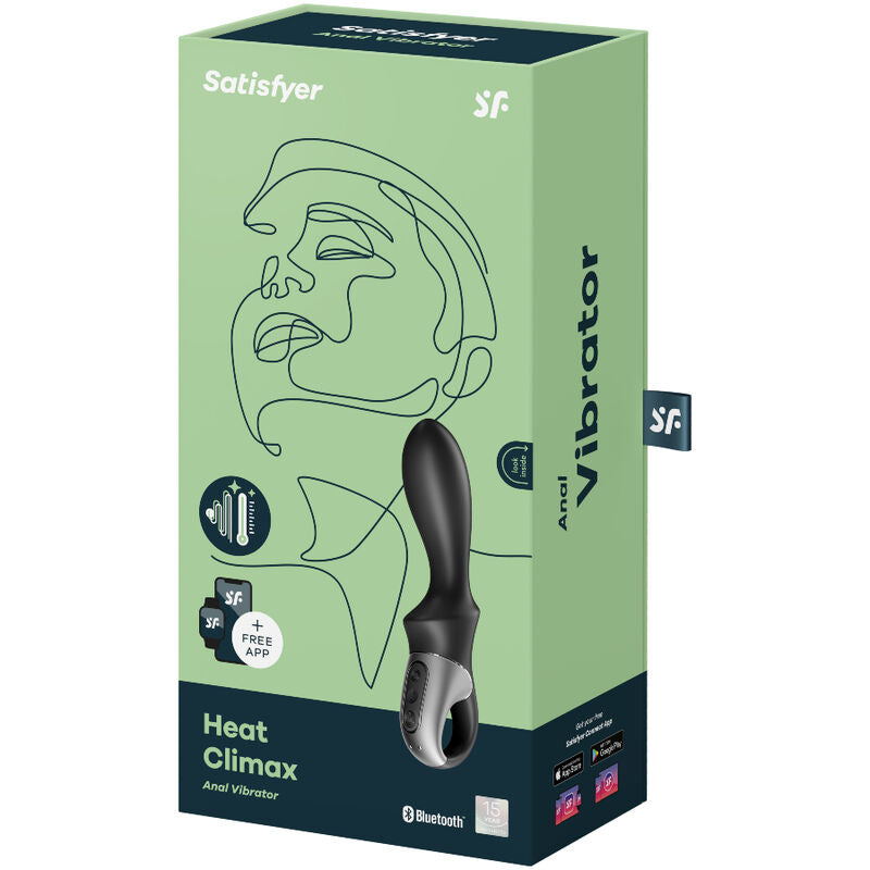 Satisfyer Heat Climax Anal Vibrator App Black | Niks.fi verkkokauppa