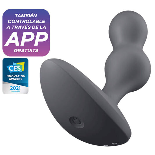 Satisfyer Deep Diver Vibrating Plug App Grey | Niks.fi verkkokauppa