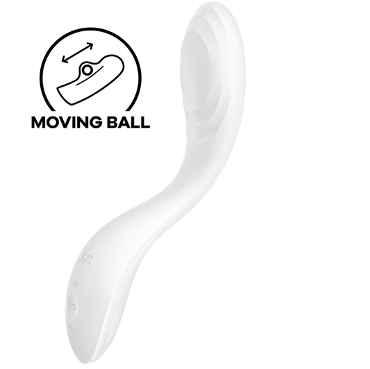 Satisfyer Rrrolling Pleasure G-Spot Vibrator White | Niks.fi verkkokauppa