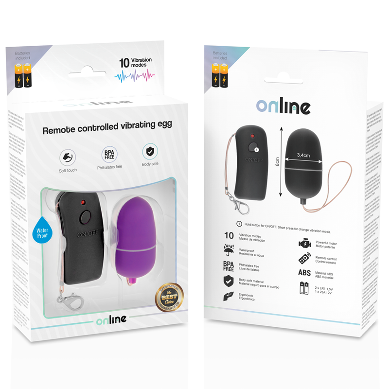 Online Remote Controlled Vibrating Egg Purple | Niks.fi verkkokauppa
