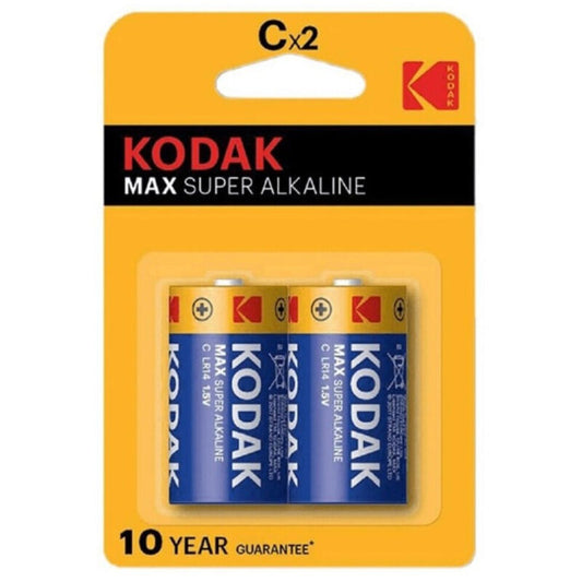 Kodak Max Alkaline Battery C Lr14 2 Unit | Niks.fi verkkokauppa