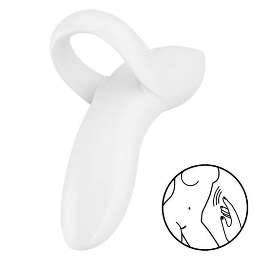 Satisfyer Bold Lover Sormivibraattori - Valkoinen | Niks.fi verkkokauppa