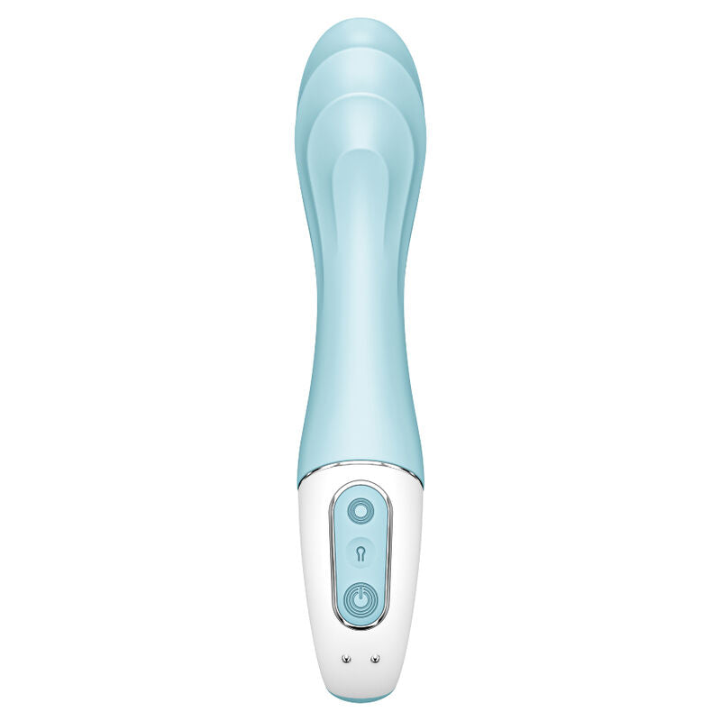 Satisfyer Air Pump Vibrator 5+ Inflatable G-Spot Vibrator App Blue | Niks.fi verkkokauppa