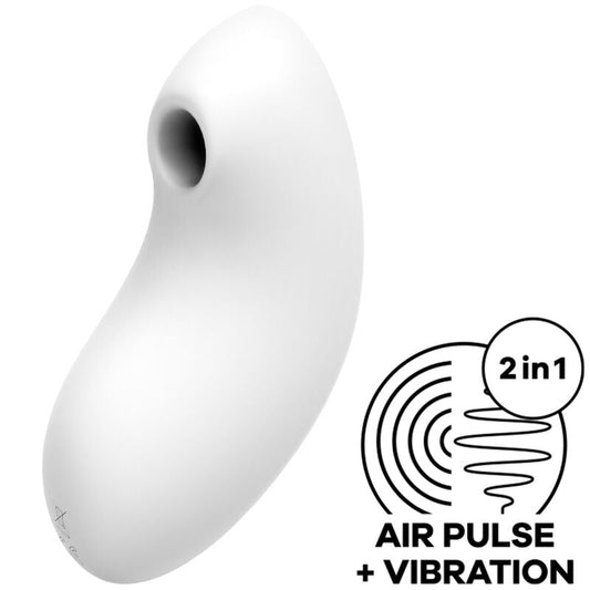 Satisfyer Vulva Lover 2 Air Pulse Stimulator & Vibrator White | Niks.fi verkkokauppa