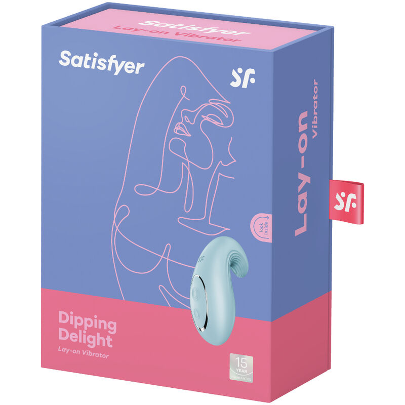 Satisfyer Dipping Delight Lay-On Vibrator Blue | Niks.fi verkkokauppa