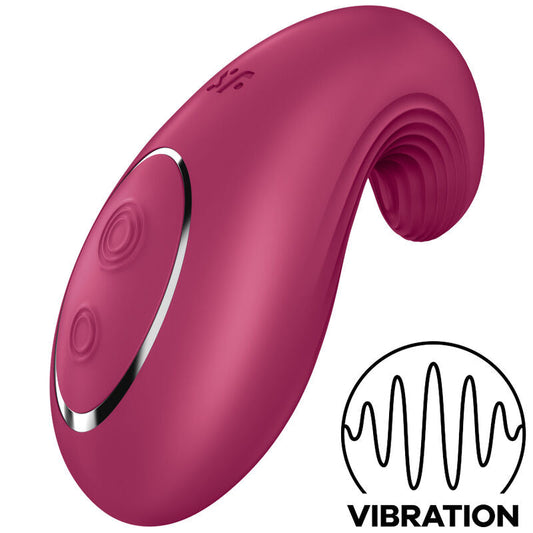 Satisfyer Dipping Delight Lay-On - Vibraattori - Punainen | Niks.fi verkkokauppa