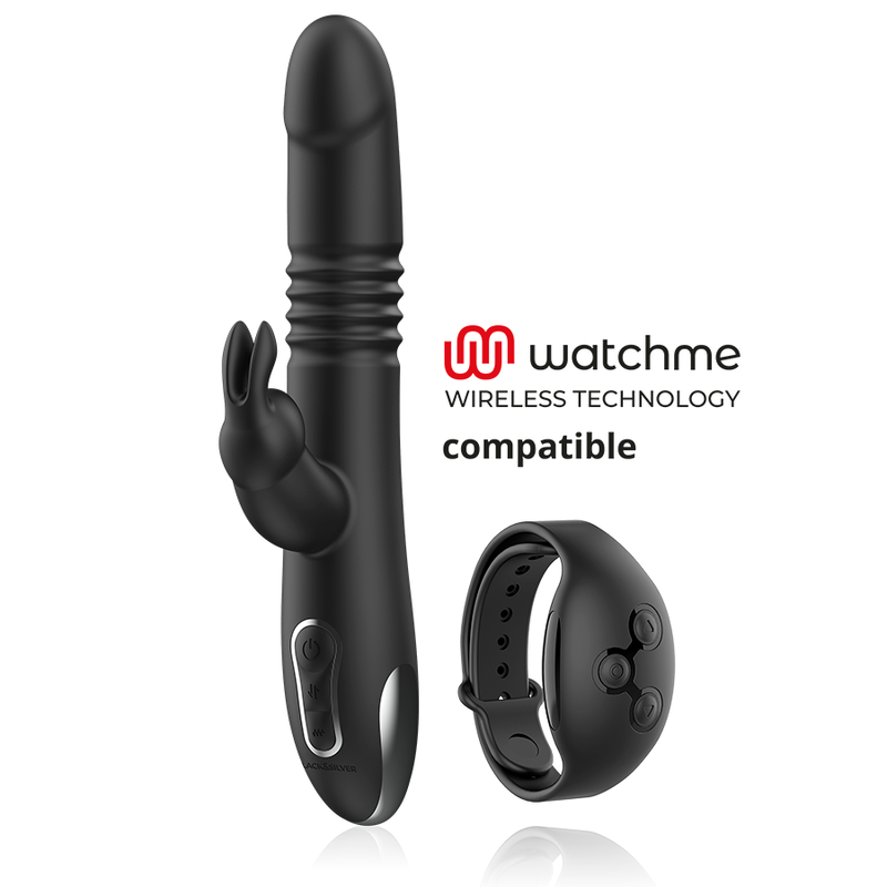 Black&Silver Kenji Stimulating Vibe Compatible With Watchme Wireless Technology | Niks.fi verkkokauppa
