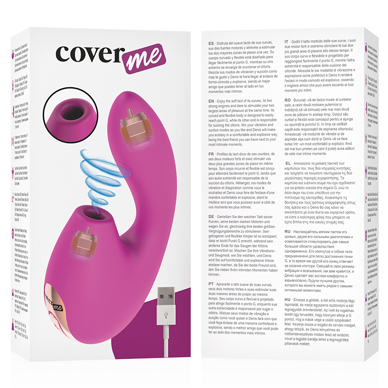 Coverme Clitoral Suction & Powerful G-Spot Rush Vibrator | Niks.fi verkkokauppa