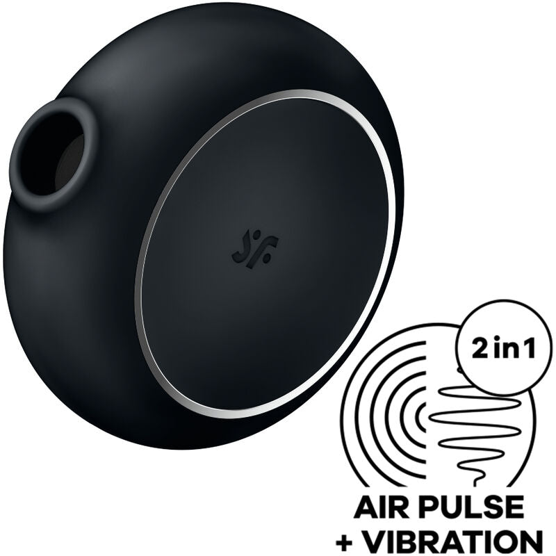 Satisfyer Pro To Go 3 Double Air Pulse Stimulator & Vibrator Black | Niks.fi verkkokauppa