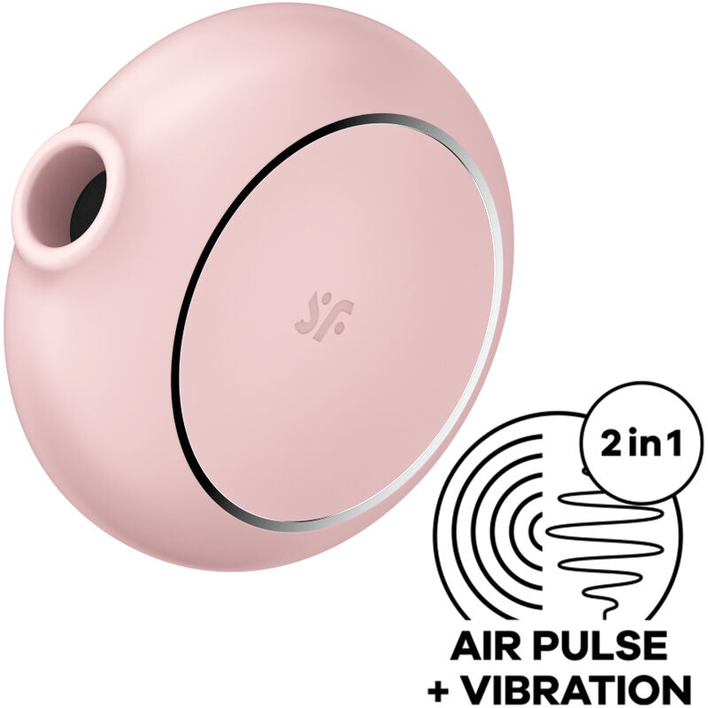 Satisfyer Pro To Go 3 Double Air Pulse Stimulator & Vibrator Pink | Niks.fi verkkokauppa