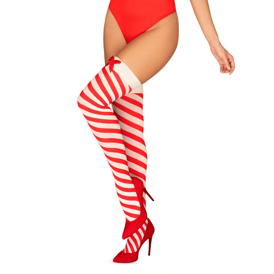 Obsessive Kissmas Stockings S/M | Niks.fi verkkokauppa