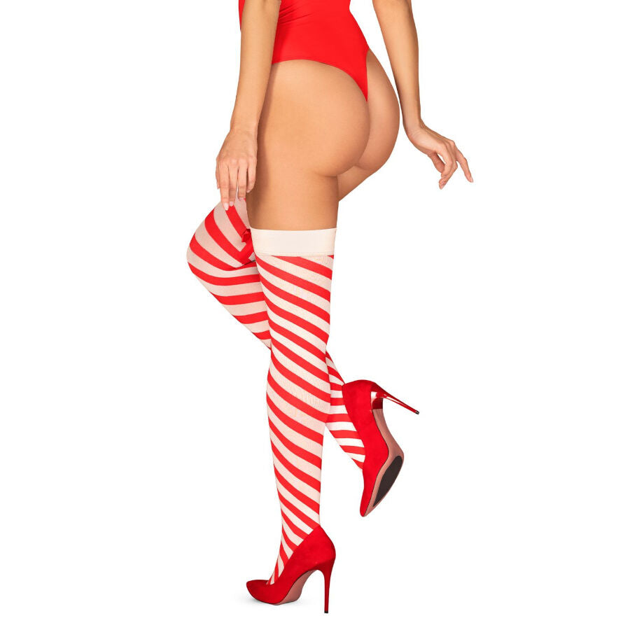 Obsessive Kissmas Stockings S/M | Niks.fi verkkokauppa