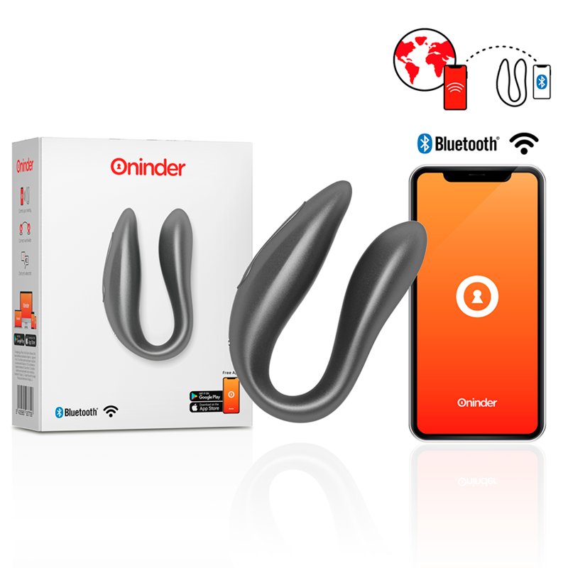 Oninder Lisboa G-Spot & Clitoral Stimulator Black Free App | Niks.fi verkkokauppa