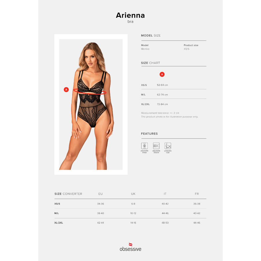 Obsessive Arienna Bra Xl/Xxl | Niks.fi verkkokauppa