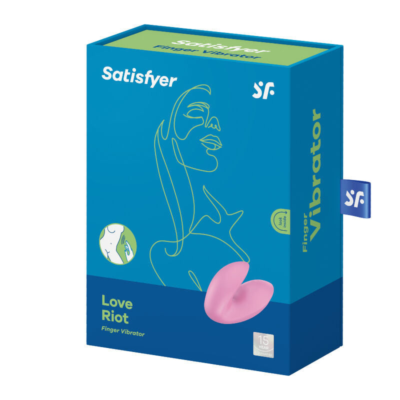 Satisfyer Love Riot Finger Vibrator - Pink | Niks.fi verkkokauppa