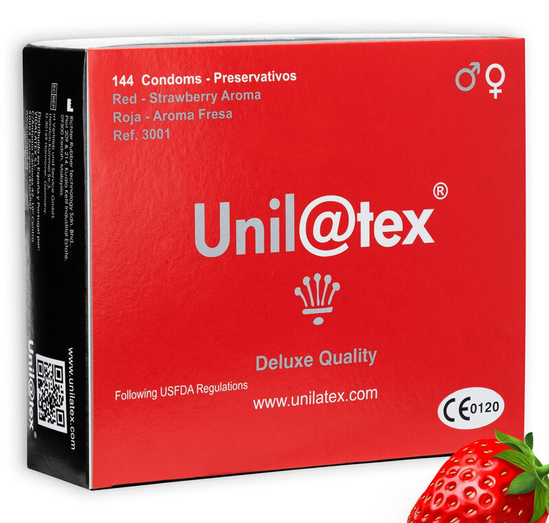 Unilatex Red / Strawberry Preservatives 144 Units | Niks.fi verkkokauppa