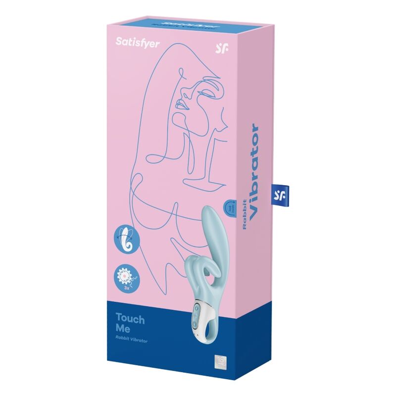 Satisfyer Touch Me Rabbit Vibration Blue | Niks.fi verkkokauppa