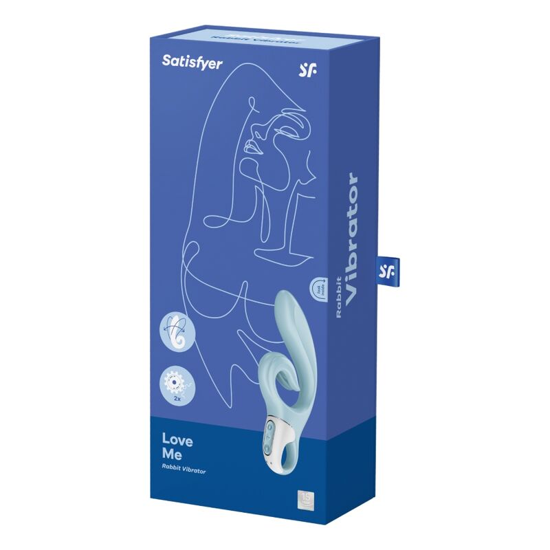 Satisfyer Love Me Rabbit Vibration Blue | Niks.fi verkkokauppa