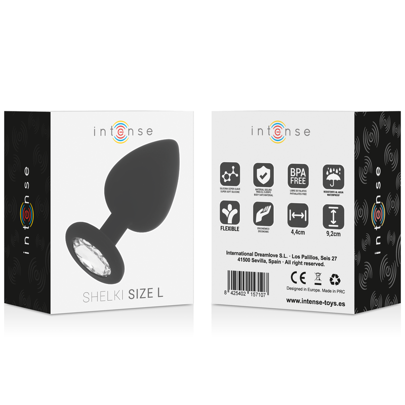 Intense Shelki L Anal Plug Black | Niks.fi verkkokauppa