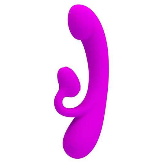 Pretty Love Sincere Vibrator And Clitoris Sucker Purple Silicone | Niks.fi verkkokauppa