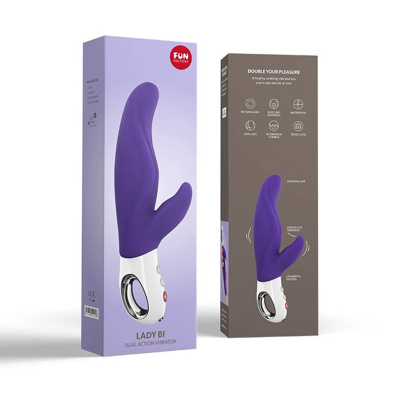 Lady Bi Dual Vibraattori Violetti | Niks.fi verkkokauppa