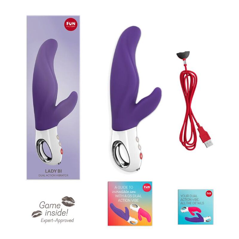 Lady Bi Dual Vibraattori Violetti | Niks.fi verkkokauppa