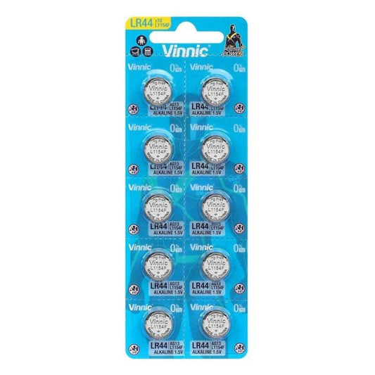 Vinnic Alkaline Button Battery Ag13 L1154F Lr44 Blister*10 | Niks.fi verkkokauppa