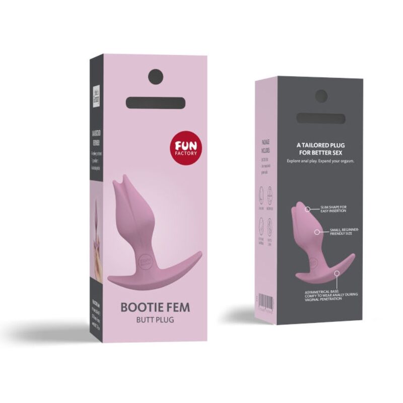 Fun Factory Bootie Fem Female Anal Butt Plug Rose | Niks.fi verkkokauppa