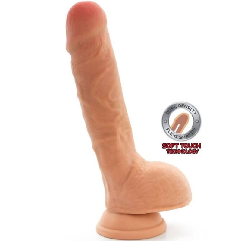 Get Real Dual Density Dildo 18 Cm Balls Skin | Niks.fi verkkokauppa