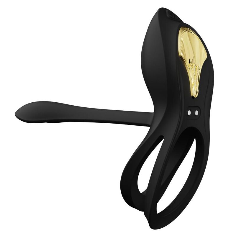 Zalo Bayek Vibrating Couples Ring Black | Niks.fi verkkokauppa