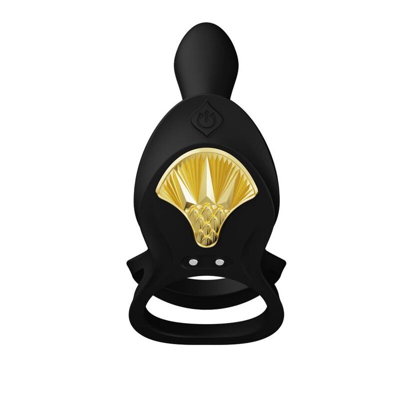 Zalo Bayek Vibrating Couples Ring Black | Niks.fi verkkokauppa