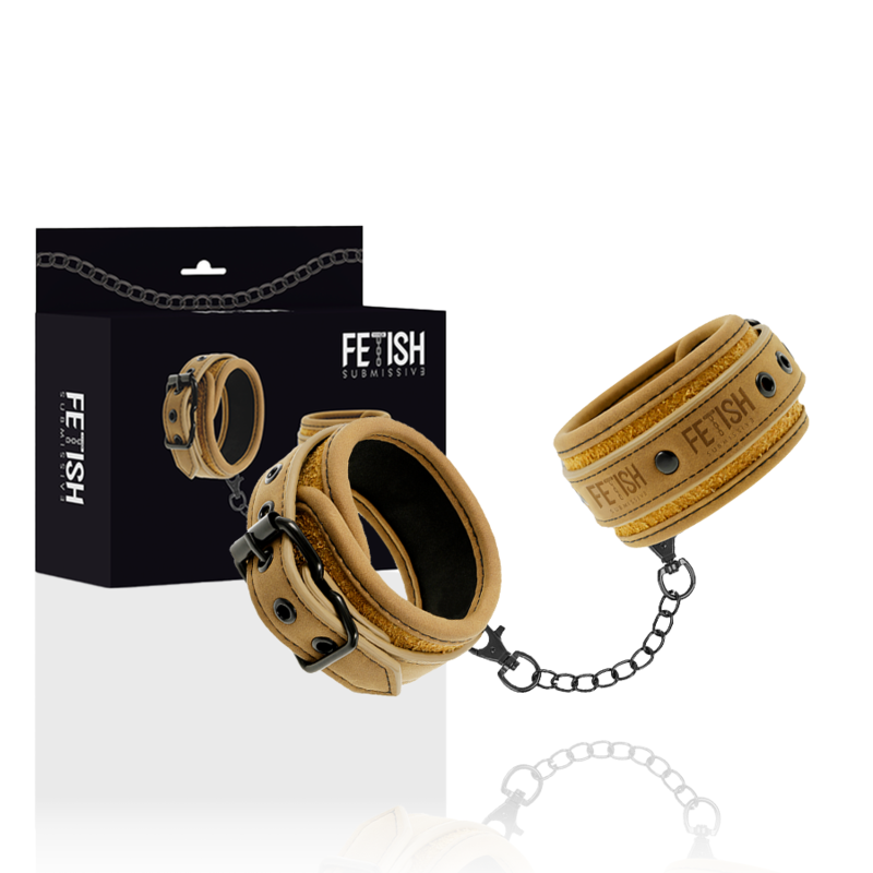 Fetish Submissive Origen Vegan Leather Handcuffs With Neoprene Lining | Niks.fi verkkokauppa