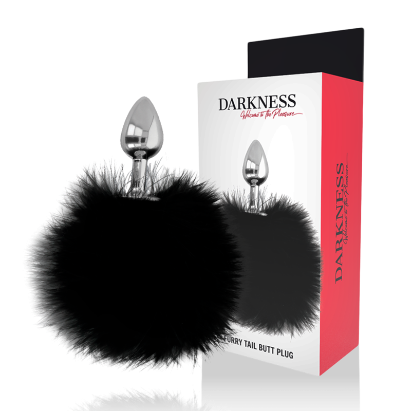 Darkness Extra Anal Buttplug With Tail Black 7 Cm | Niks.fi verkkokauppa