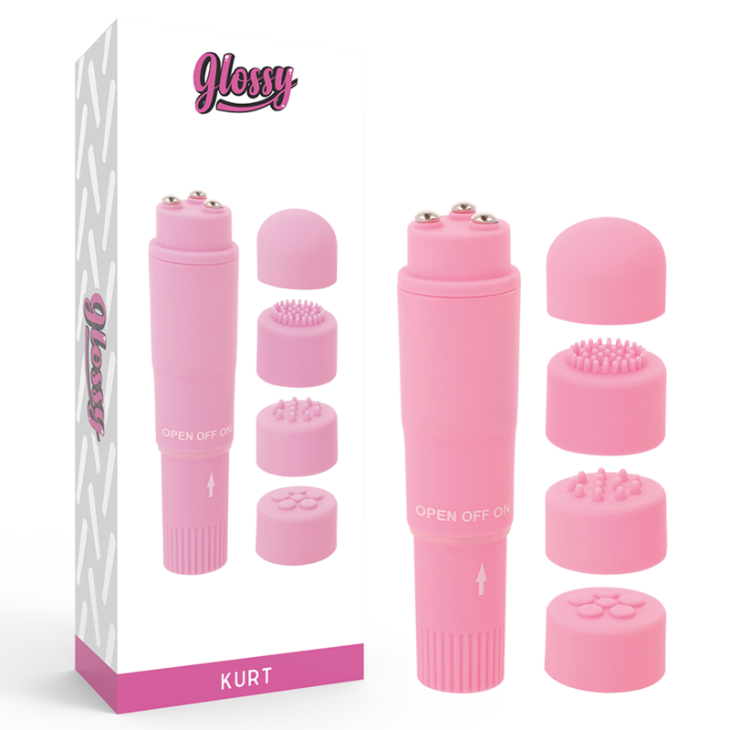 Glossy Kurt Pocket Massager Pink | Niks.fi verkkokauppa