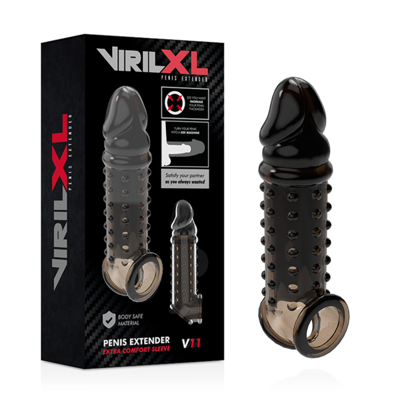 Virilxl Penis Extension And Sheath V11 Black | Niks.fi verkkokauppa