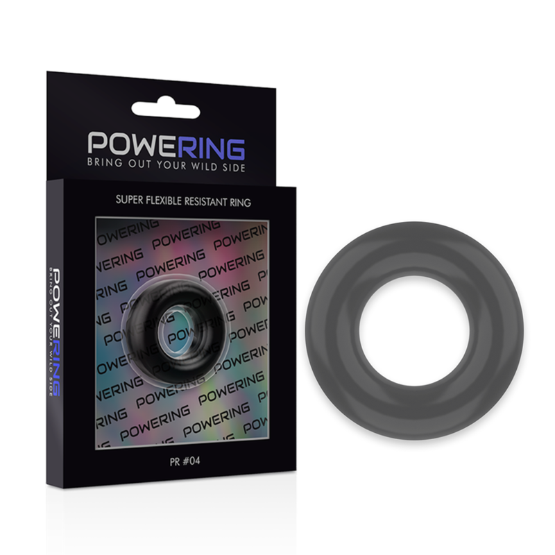 Powering Super Flexible And Resistant Penis Ring 3.8Cm Pr04 Black | Niks.fi verkkokauppa