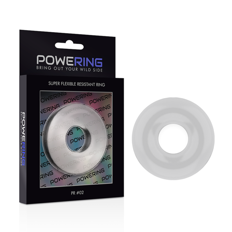 Powering Super Flexible And Resistant Penis Ring 4.5Cm Clear | Niks.fi verkkokauppa