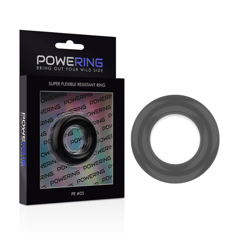 Powering Super Flexible And Resistant Penis Ring 4.8Cm Pr05 Black | Niks.fi verkkokauppa