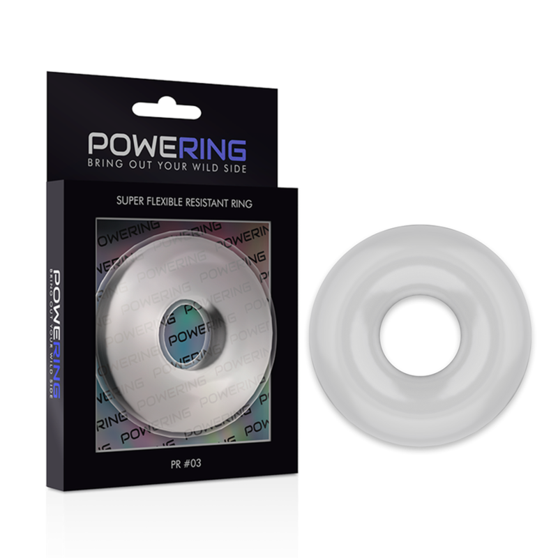 Powering Super Flexible And Resistant Penis Ring 5Cm Pr03 Clear | Niks.fi verkkokauppa
