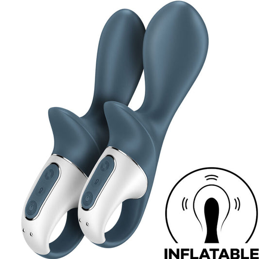 Satisfyer Air Pump Booty 2 - Tummanharmaa | Niks.fi verkkokauppa