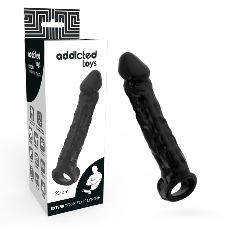 Addicted Toys Dong Extension Black | Niks.fi verkkokauppa