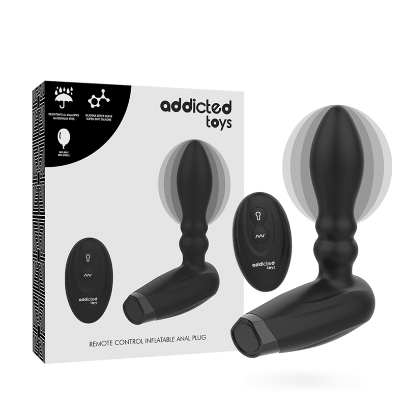 Addicted Toys Inflatable Remote Control Plug 10 Modes Of Vibration | Niks.fi verkkokauppa