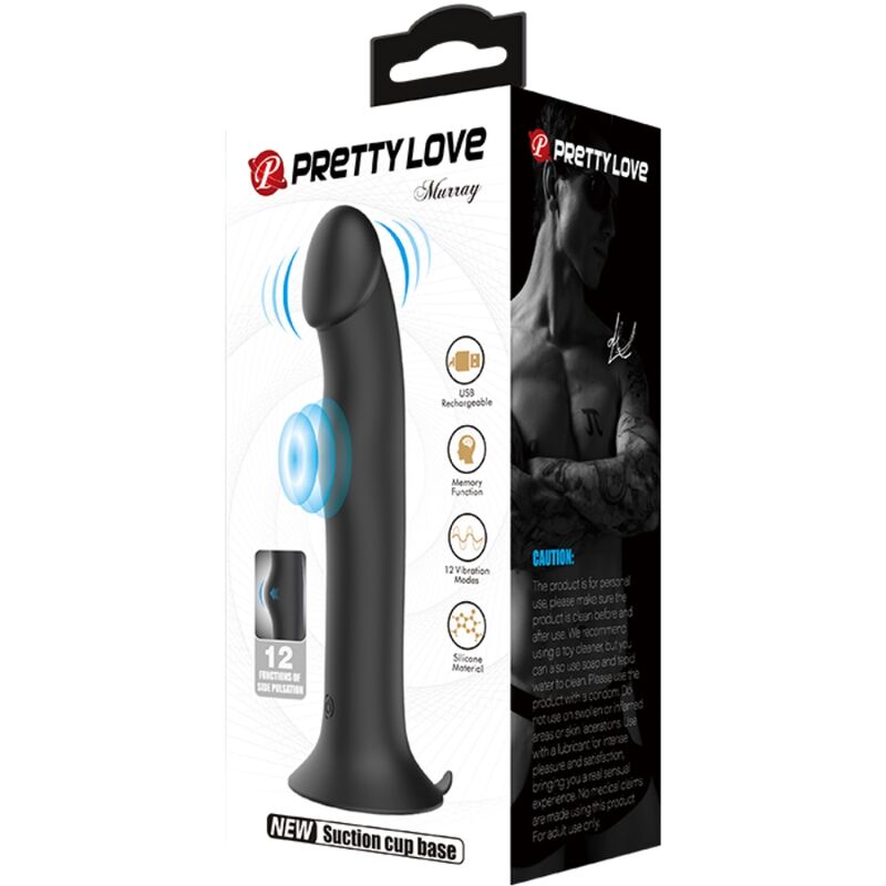 Pretty Love Murray Vibrator And Clitoris Sucker Black | Niks.fi verkkokauppa